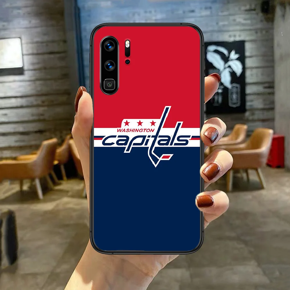 

Ice Hockey Alexander Capitals Phone Case Cover For Huawei P Mate Smart 10 20 30 40 Lite Z 2019 Pro Black black Coque Pretty
