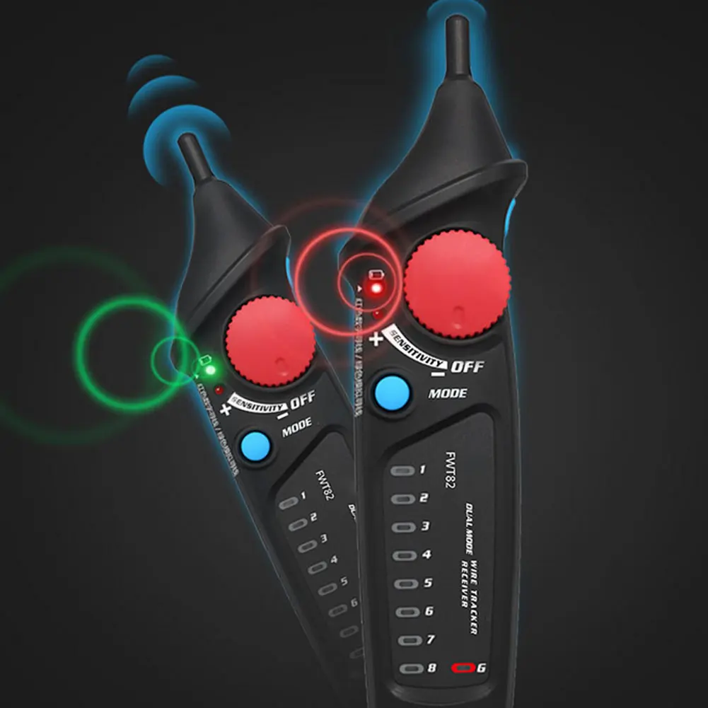 

Line Finder Network Cable Tracker FWT82 Digital Analog Dual-mode LAN Tracer Analyzer Detector Line Finder Telephone Wire Tracer