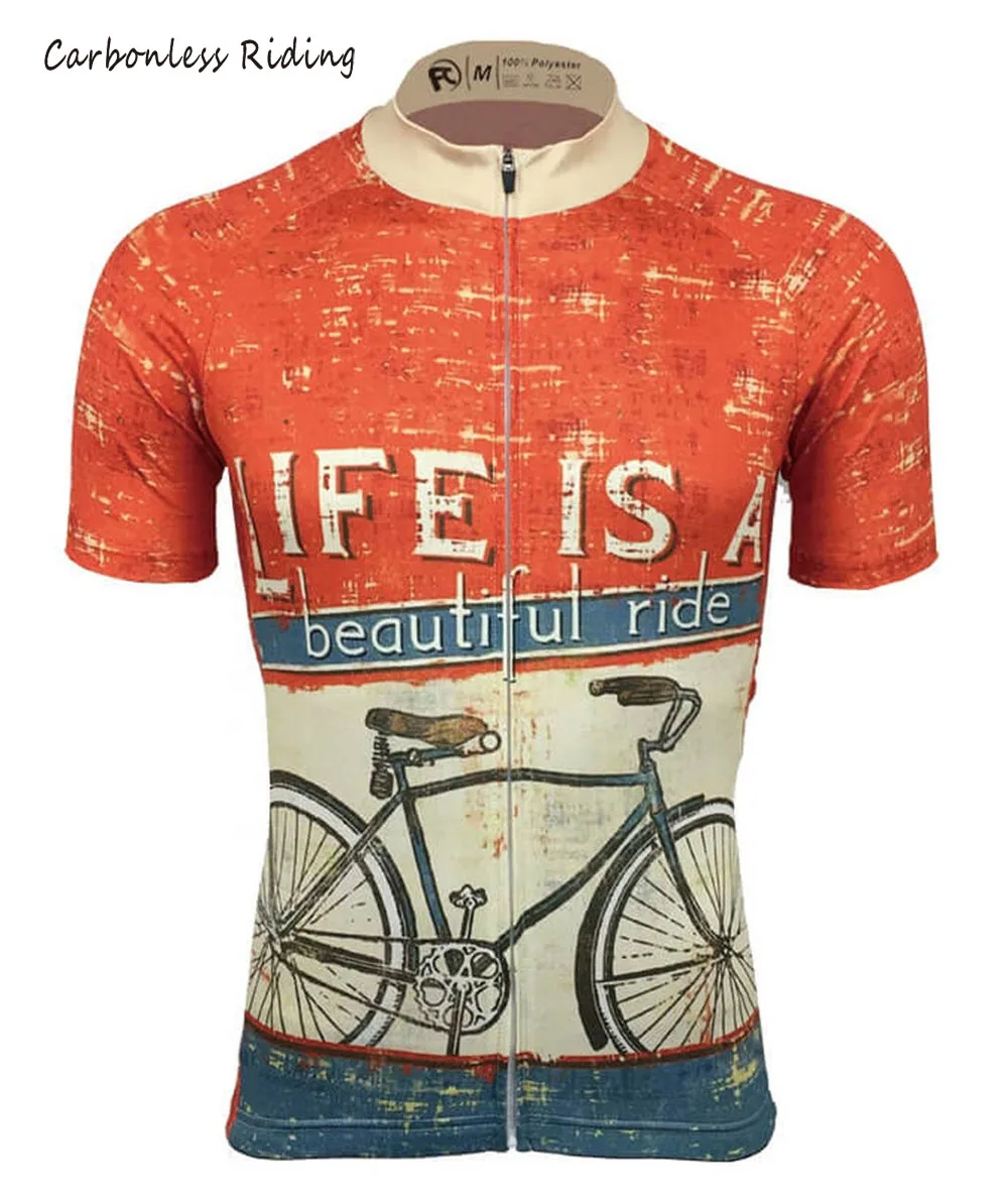 Мужская велосипедная Джерси Life Is Beautiful футболка с коротким рукавом Летняя