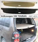 Защитная крышка багажника для Volkswagen VW TOURAN 2006-2015, высококачественные автомобильные аксессуары, черный бежевый серый