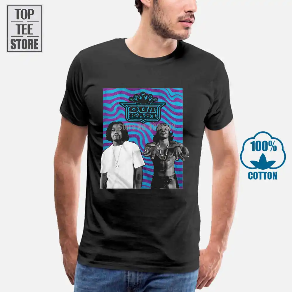 Футболка с волнистым фотографическим логотипом Outkast размеры S M L Xl 2Xl совершенно