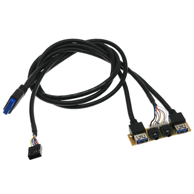 60 см передний чехол Панель USB3.0 + HD аудио Jack Порты I/O плата Внутренний провод USB