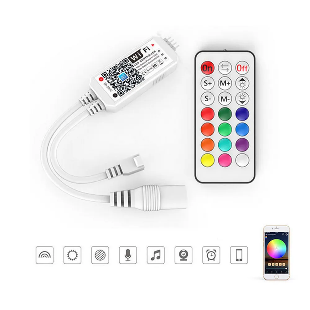 Смарт контроллер светодиодный Wi Fi RGB RGBW RGBWW 9 28 в|Контролеры RGB| |