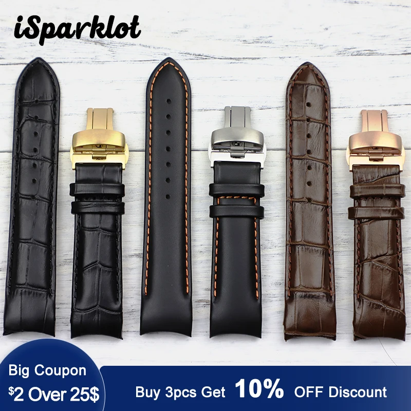 Ремешок из натуральной телячьей кожи для часов Tissot T035 407 410 428|Ремешки часов| |