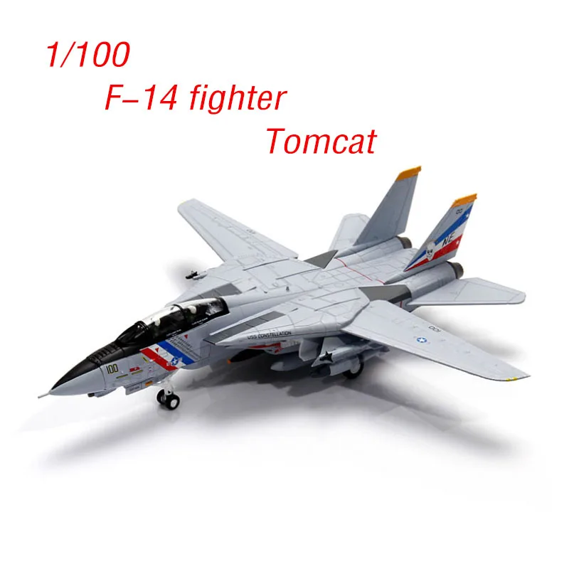 F-14 истребитель литья под давлением модель самолета 1/100 Tomcat статического Дисплей