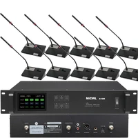 micwl digital wireless 20 gooseneck microphone conference system 20 table 2 chairman 18 delegate unit mic meeting room sets
