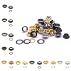 50 компл.упак. (наружный диаметр) 13 мм (внутренний) 8 мм (высокий) 5 мм латунная втулка с люверсами цвета золотой серебряный серый черный Q-24