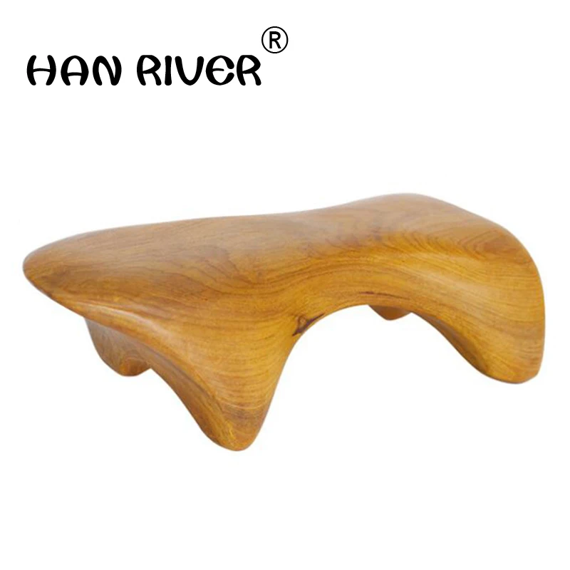 Тарелка из сандалового дерева для треугольной обрезки массажер натурального