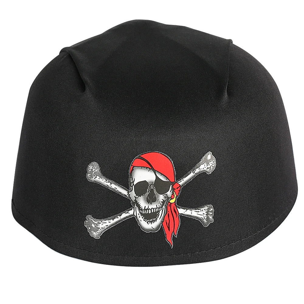 Шарф велосипедиста круглый пиратский череп шляпа для женщин Хэллоуин Тыква Топ