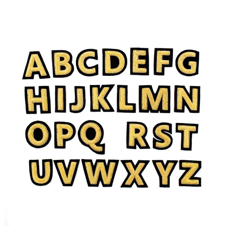 Нашивки с вышивкой английским алфавитом для одежды женская одежда индийская