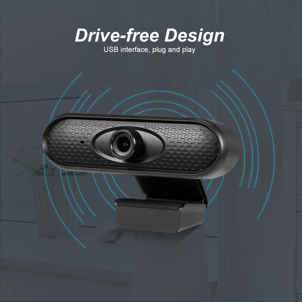 USB веб-камера HD 1080p с микрофоном 360 градусов вэб | Компьютеры и офис