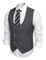 mens suit vest slim fit jacket sleeveless beige gray brown vintage vest male gentleman beckham business vest plus size waistcoat