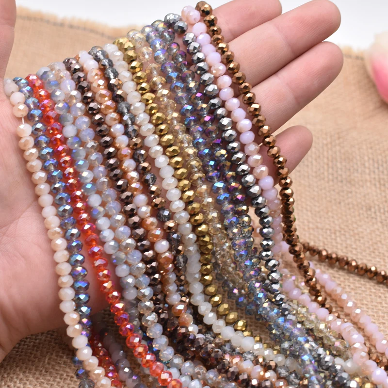 Yanqi 6 мм 95 шт./лот цветные хрустальные бусины круглые Австрийские граненые