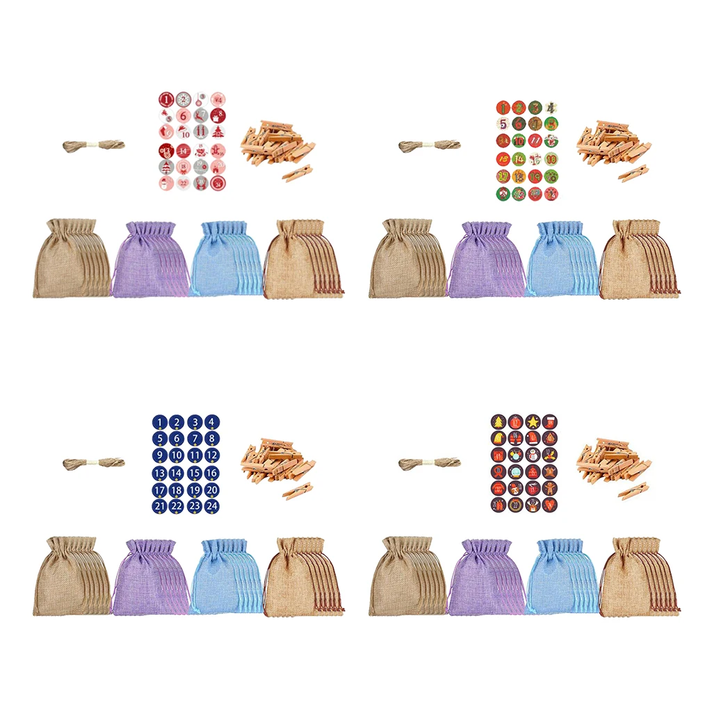 24 шт шнурок Подкладка мешковины мешки из ювелирные изделия свадебные сувениры