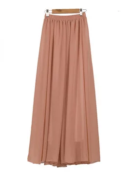 Женская пляжная длинная юбка макси в стиле бохо винтажная шифоновая элегантные