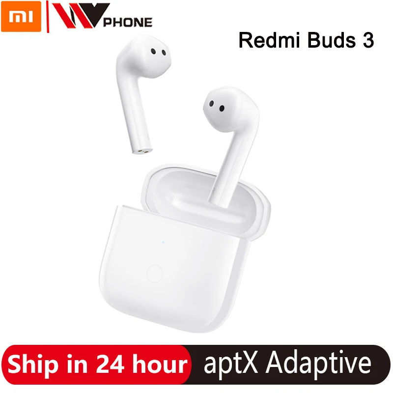  Беспроводные наушники Xiaomi Redmi Buds 3 TWS, Bluetooth наушники с двойным микрофоном и шумоподавлением, наушники-вкладыши с чипом QCC 3040 