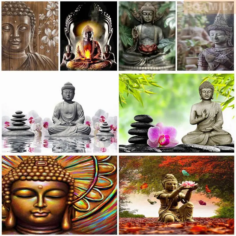 5D Алмазная живопись Будда Религия Вышивка Крестиком Полный квадрат/круглый сверловка Мозаика Картина Новые поступления.