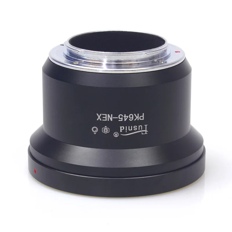 Переходник PK645-NEX для объектива Pentax 645 к креплению Sony E NEX-5R NEX-7 A7 A7S A7R A7II A6000 A6300 |