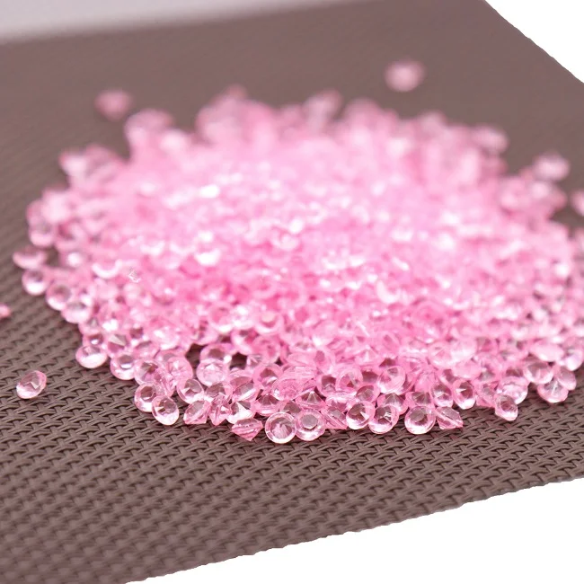 light pink 1000PS 4,2 мм Акриловые Алмазные конфетти декор для венчания ремесла алмазные конфетти Разбрасыватели конфетти для стола прозрачные Кристальные центральные Вечерние - Цвет: light pink