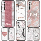 Персонализированный Чехол цвета розового золота с мраморным рисунком для POCO F3 F1 F2 M3 M4 X3 GT X4 X3 Pro, чехол для Xiaomi Mi 11 Lite Ultra 12 11T Pro