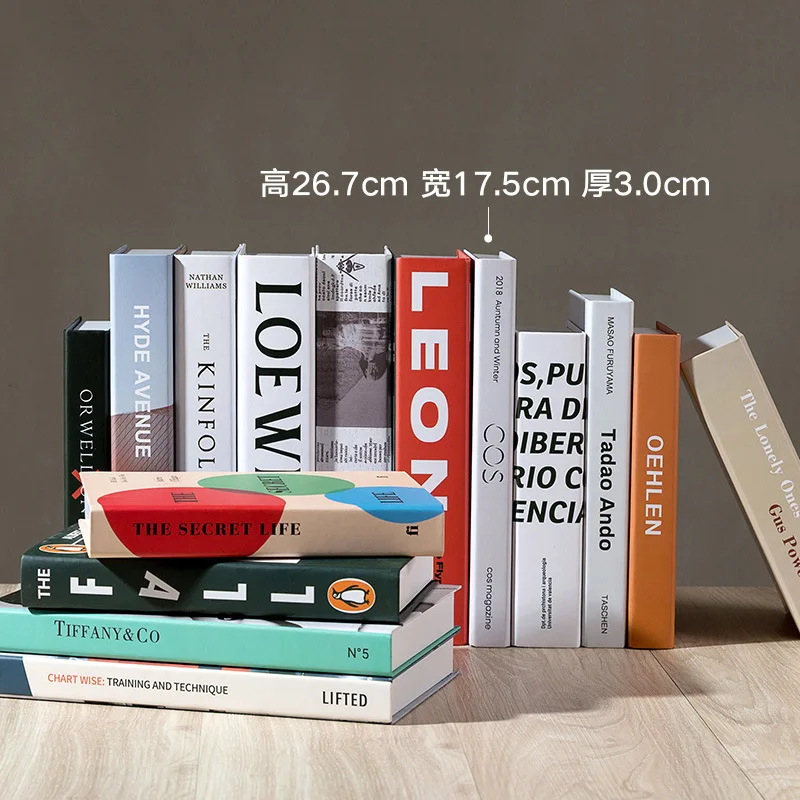 

Fake Book Simulation Decorations Nordic Simple English Photography Magazine Prop Books Model Room Study Home Decoration