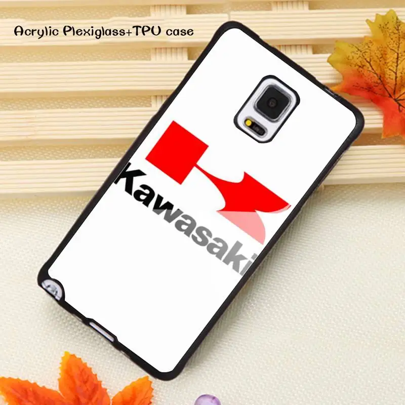 

Japanese brand Kawasaki moto Phone Case Acrylic Plexiglass TPU For Samsung Note20 10 9 8 7 5 Pro ULTRA