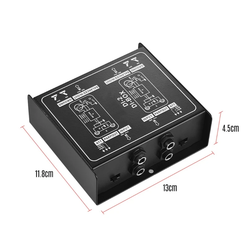 

Professional DIRECT BOX Dual-Channel Passive DI-Box Direct Injection Box