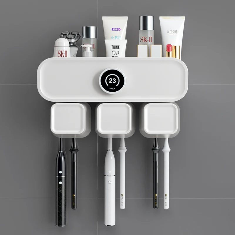 

Nordic Waterproof Toothpaste Holders Bathroom Organizer Accessories Wall Mount Toothbrush Holder Banheiro Home Products DB60YS
