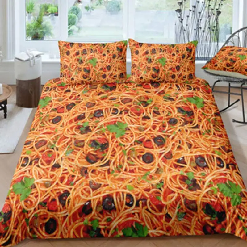 3Pcs 3D Hamburger Bedding Set 140x210cm/180x210c/172x218cm/135x200cm/200x229cm Quilt Cover Comforter Sets | Дом и сад