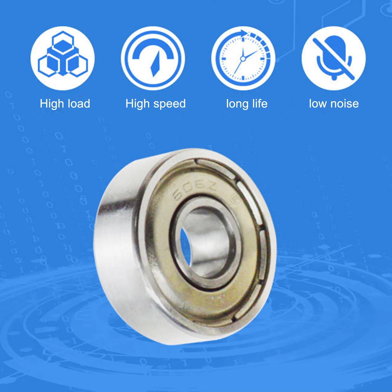 

Swivel Caster Bearings Skating Accessories 8mm X 22mm X 7mm 2pcs Sports Silver 608 Strong Impact Resistance Carbon Steel