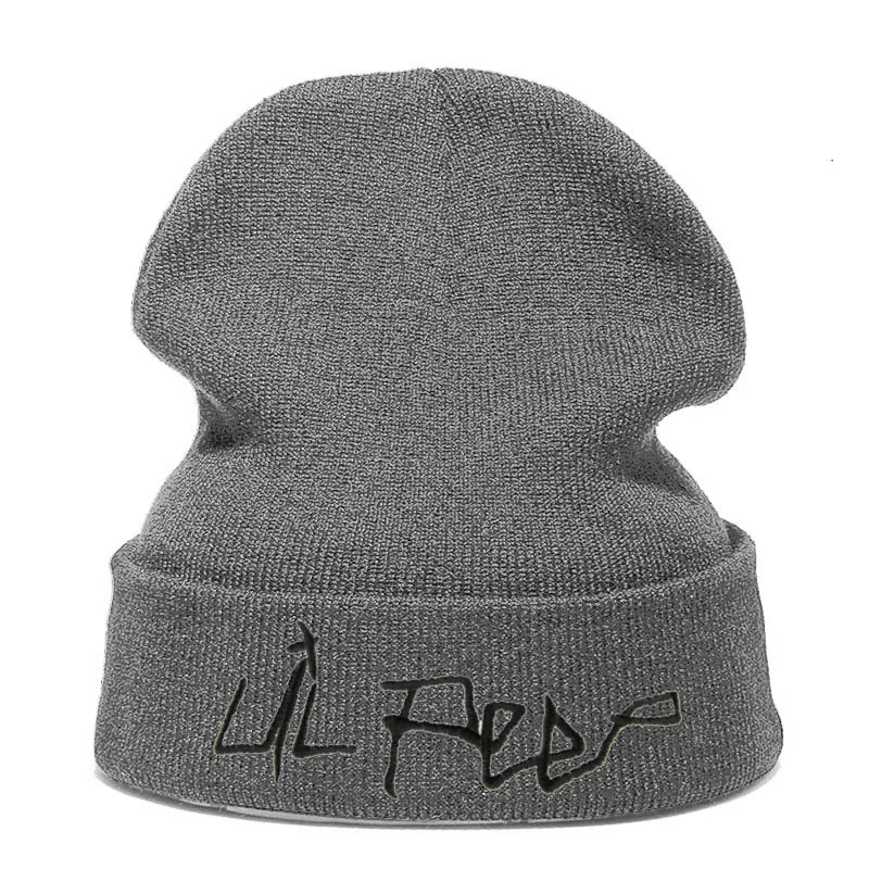 Lil Peep Beanie с вышивкой xxxtentacion Love lil. peep Мужская и женская вязаная шапка вязанные шапочки Skullies теплая зимняя унисекс Лыжная хип-хоп шапка