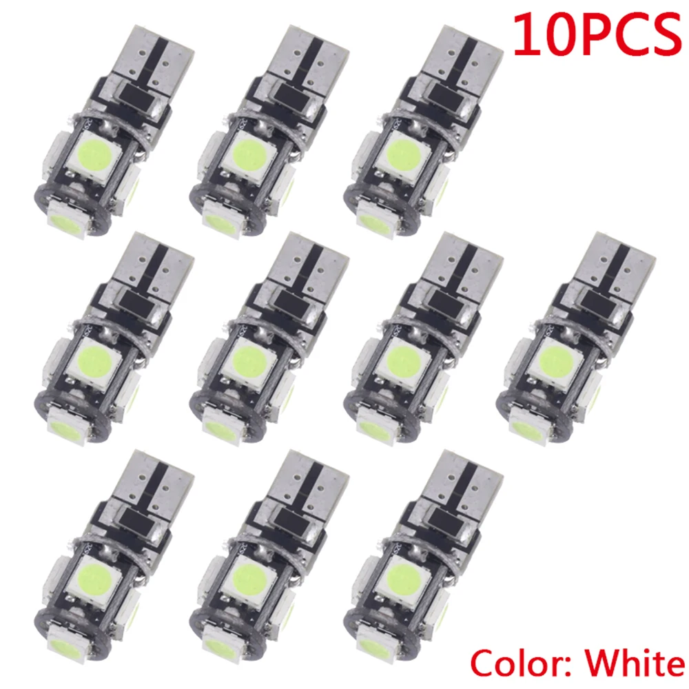 10 шт. маленький свет s общий номерной знак супер белый клин 5 SMD 5050 светодиодный ные