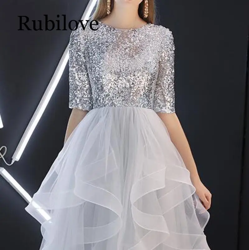 Dress female new spring banquet French sequins birthday host annual meeting ladies performance was thin and long