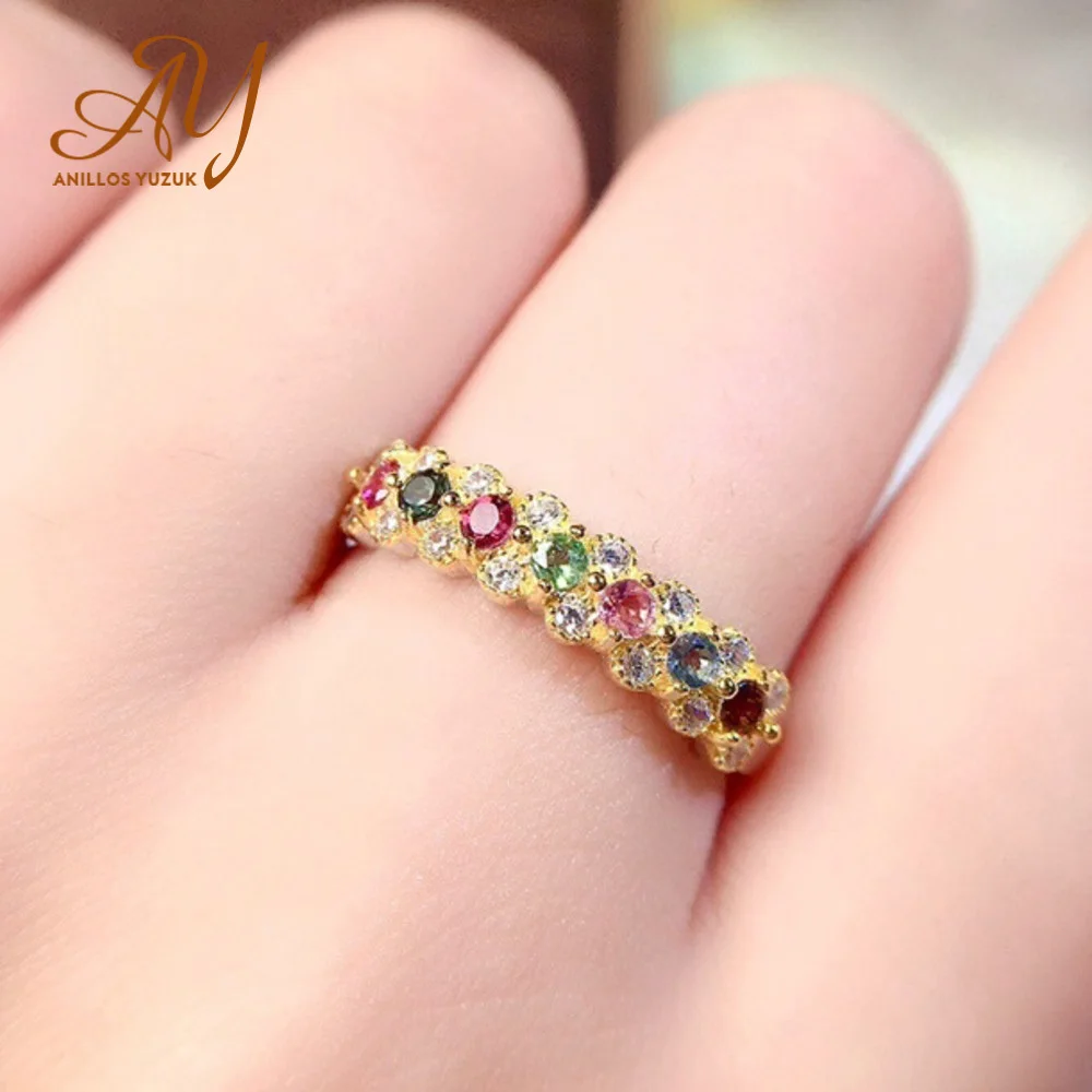 

Anillos Yuzuk Silver 925 Jewelry Ring Women Wedding Engagement Colorful Crystal Zircon Stone Ring Female Party Ring Fine Jewelry