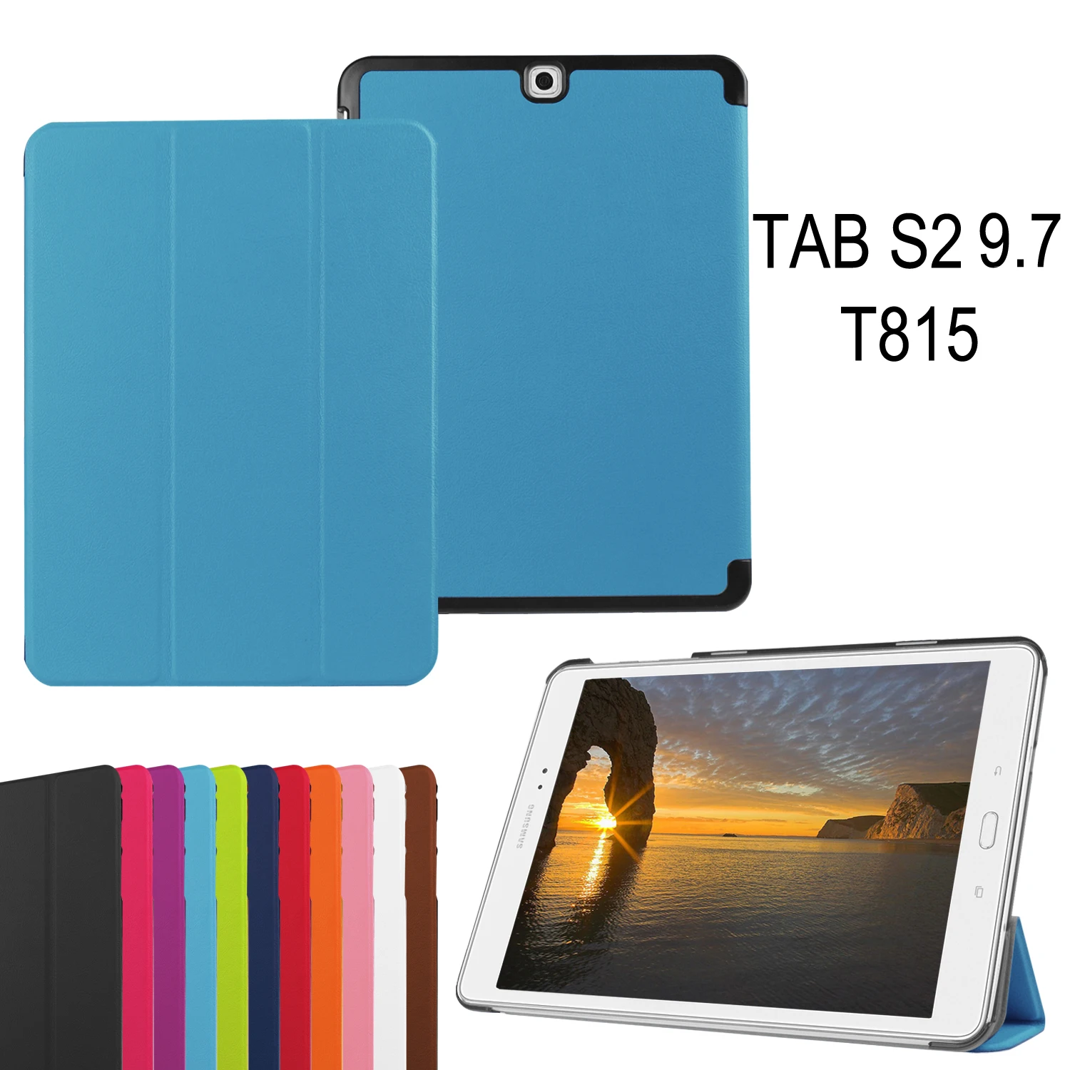 Чехол для планшета Samsung Galaxy Tab S2 9 7 дюймов T810 T813 T815C T819C смарт чехол 3 раскладной