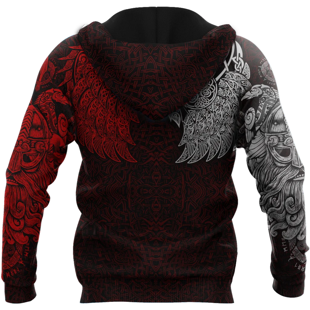 

Viking - Ravens of Midgard Red 3D Printed Unisex Deluxe Hoodie Men Sweatshirt Zip Pullover Casual Jacket Tracksuits DW0294
