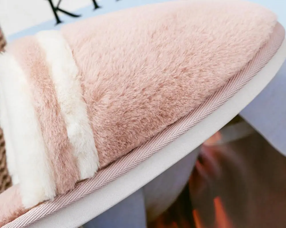 Новинка тапочки из хлопка для влюбленных женская зимняя домашняя обувь