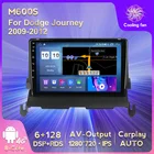 Автомобильный радиоприемник, Android HD IPS DSP RDS WIFI 4G LTE, стерео, для видеоплеера Dodge Journey 2009-2012, мультимедиа, GPS-навигация