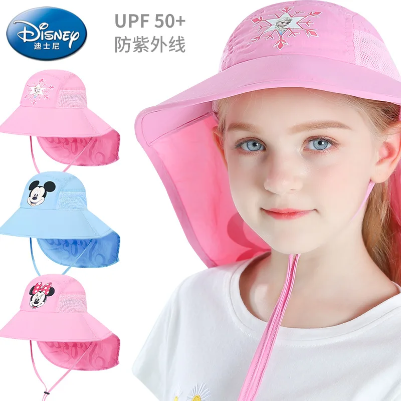 

Disney 2021 New Children's Cartoon Hat Boys and Girls Sunshade Baseball Hat Hip Hop Sun Hat Mickey Mouse Series baby hat