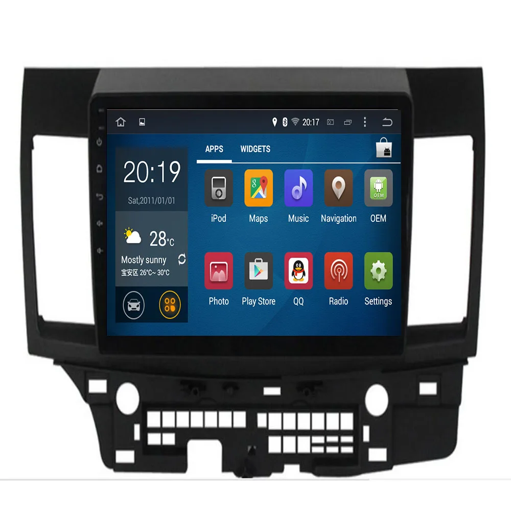 2 Din Android 10 Автомобильный мультимедийный плеер для Mitsubishi Lancer EX EVO 2008 2016 9x10 дюймов dvd