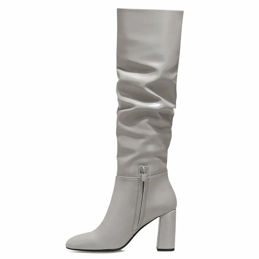 

Women Boots Nine West Sorama Gray Women'S Heeled Boots