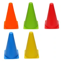 10pcslots 18cm pe warning sign bucket outdoor road cone barricades warning traffic signal football training sign sport devices