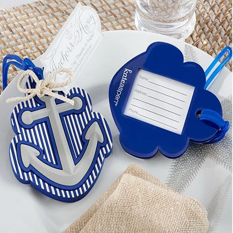 1 шт х свадебное путешествие подарок резиновая бирка для багажа в форме якоря