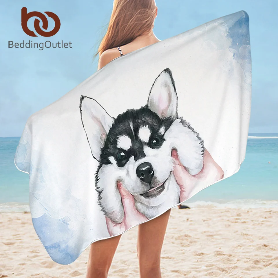 Постельное белье банное полотенце для щенков и собак пляжное с изображением
