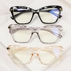 Очки Женские квадратные в оправе кошачий глаз, с защитой от синего светильник