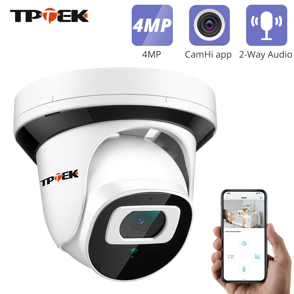 

4MP 2.8mm IP Camera WiFi Security Camera Wireless Wi-Fi Home Surveillance CCTV 1080P Wi Fi Video Camara Two Way Audio CamHi Cam