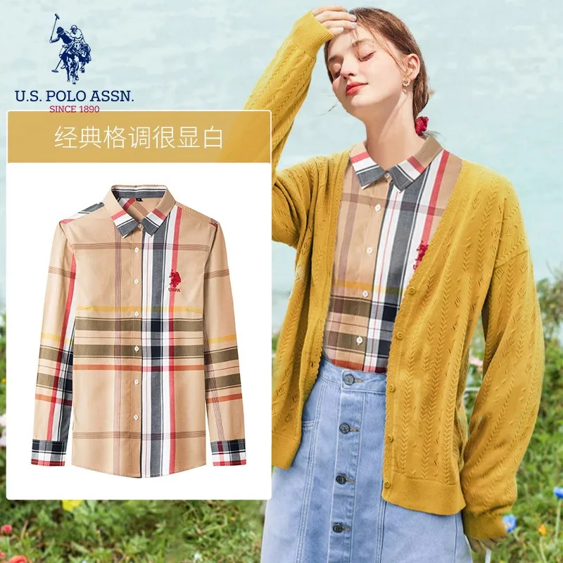 Классическая женская рубашка в клетку 100% хлопок превосходное качество | Женская