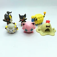 pokemon genuine action figure wct mareep rattata sandygast scene decoration static model doll collect souvenirs toy gifts