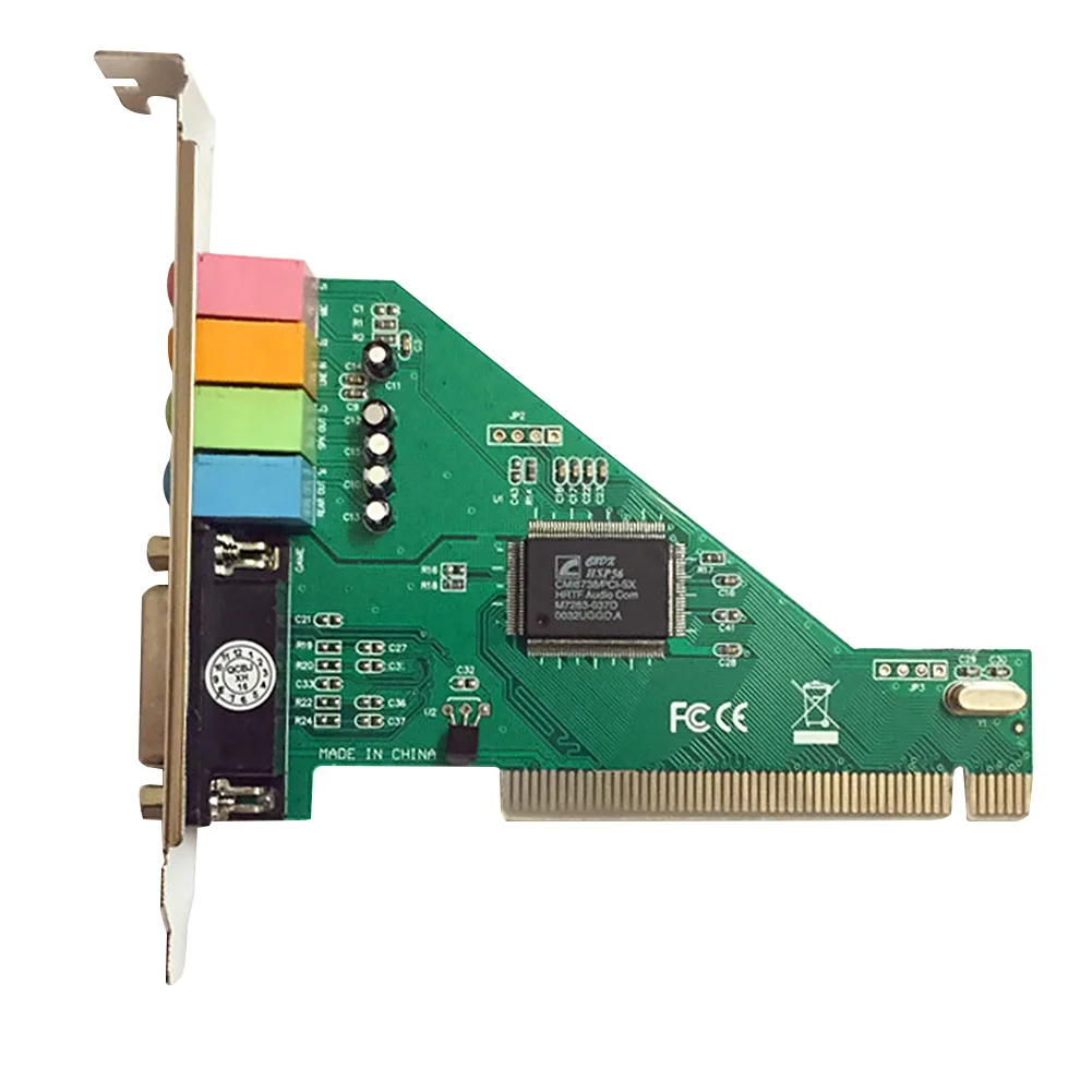 Объемная звуковая карта PCI 3D Remix Midi 5 1 аксессуары внешние компоненты компьютер