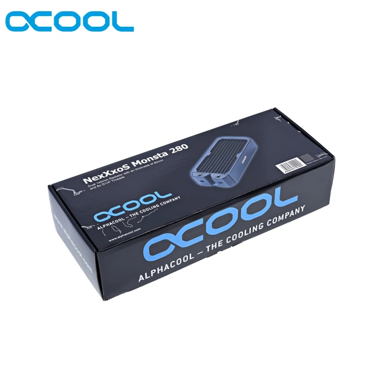 100% Оригинальный Alphacool NexXxoS Monsta 80 мм Толщина 140*2 280 радиатор 14 см вентилятор